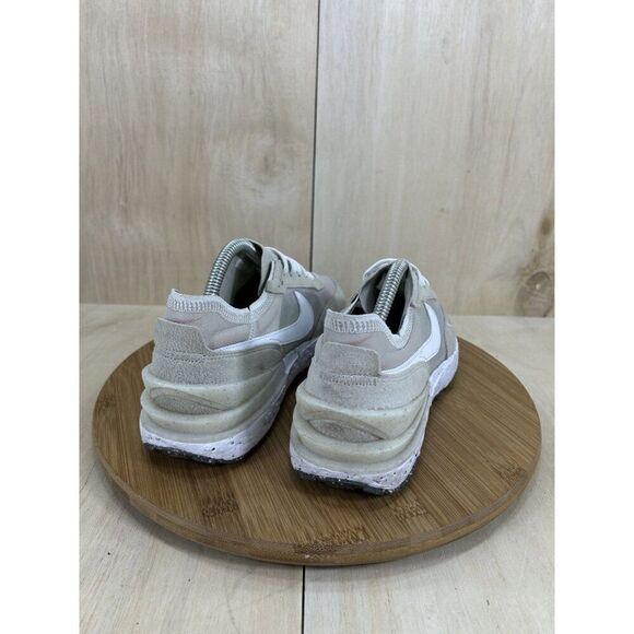Nike Waffle One Crater Se Cream White Athletic Shoes Mens Size 8.5 - Picture 4 of 8